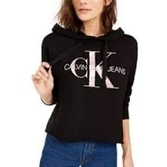 Calvin Klein Jeans Women’s Logo Hoodie Large - Picture 1 of 6